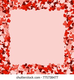 Colorful valentine. Abstract pattern with hearts. Background with hearts. Colorful valentine.