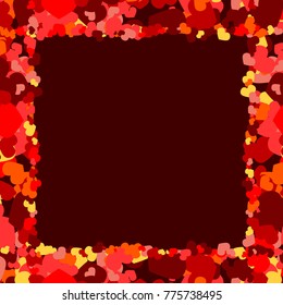 Colorful valentine. Abstract pattern with hearts. Background with hearts. Colorful valentine.