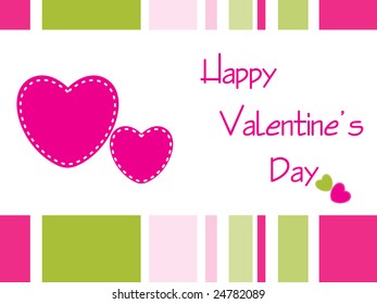 colorful valentine card