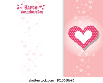 Colorful Valentine's Day Love Symbol Heart On Color Background. holiday and decoration element. Vector illustration