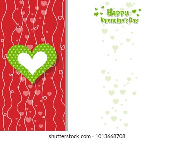 Colorful Valentine's Day Love Symbol Heart On Color Background. holiday and decoration element. Vector illustration