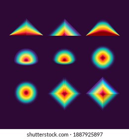 colorful and various forms of prisms