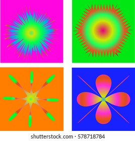 colorful of various  shape