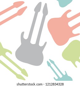 colorful various vector guitars pattern