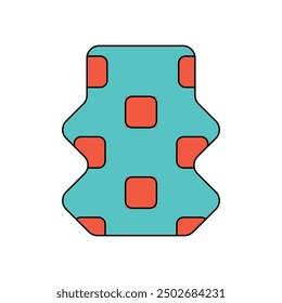 Colorful Vase Pottery _ Single Vector 12