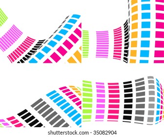 the colorful vector abstract background