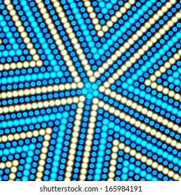 Colorful vector abstract background with blue and yellow flares