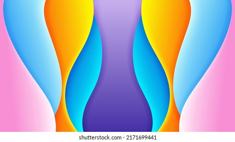 Fondo abstracto vector colorido con gradiente suave. Fondo vectorial para fondo de pantalla. Eps 10