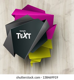 Colorful vector abstract background with triangle polygon