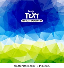 Colorful vector abstract background with triangle polygon