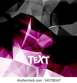 Colorful vector abstract background with triangle polygon