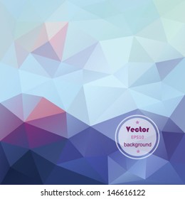 Colorful vector abstract background with triangle polygon. EPS10 vector illustration
