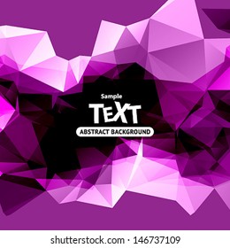 Colorful vector abstract background with triangle polygon