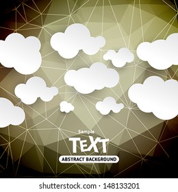 Colorful vector abstract background with triangle polygon