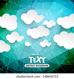 Colorful vector abstract background with triangle polygon