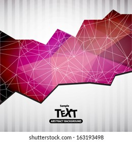 Colorful vector abstract background with triangle polygon