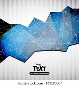 Colorful vector abstract background with triangle polygon