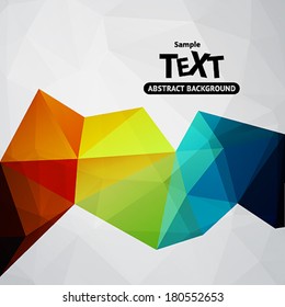 Colorful vector abstract background with triangle polygon