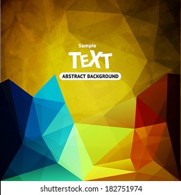 Colorful vector abstract background with triangle polygon