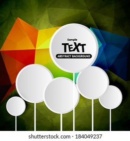 Colorful vector abstract background with triangle polygon