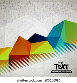 Colorful vector abstract background with triangle polygon