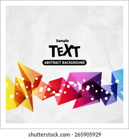 Colorful vector abstract background with triangle polygon