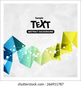 Colorful vector abstract background with triangle polygon