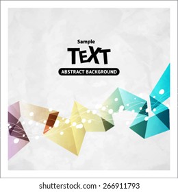 Colorful vector abstract background with triangle polygon