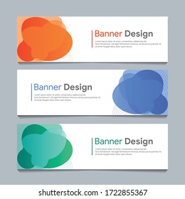 colorful vector abstract banner modern web template