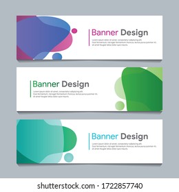 colorful vector abstract banner modern web template