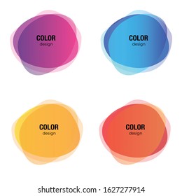 Colorful vector abstract circle, round frames, background. Vector abstract design elements.