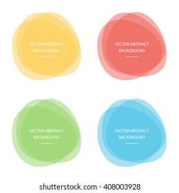Colorful vector abstract circle, round frames, background. Vector abstract design elements.
