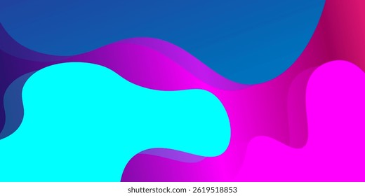 Vetor colorido abstrato fundo criativo em estilo moderno mínimo e simples. Plano de fundo de apresentação simples com formas dinâmicas