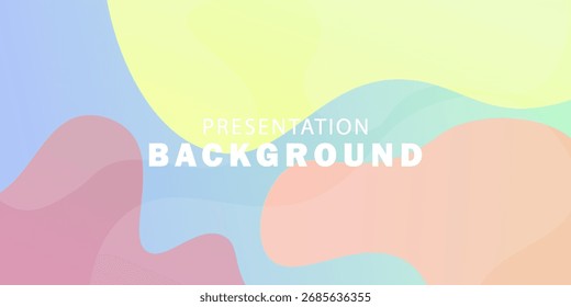 Vetor colorido abstrato fundo criativo em estilo moderno mínimo e simples. Plano de fundo de apresentação simples com formas dinâmicas