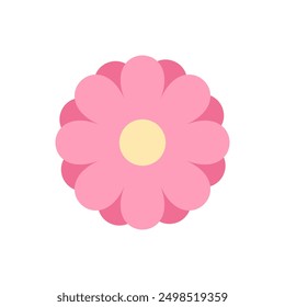Logotipo abstracto del icono de la flor del Vector colorido. Estilo de arte plano mínimo simple para el Anuncio, cartel, promoción, Sitio web, compras en línea, publicidad.