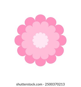 Colorful vector abstract flower icon logo. Simple minimal flat art style for banner, poster, promotion, web site, online shopping, advertising.