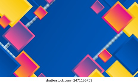 Colorful vector abstract gradient background with geometric shapes