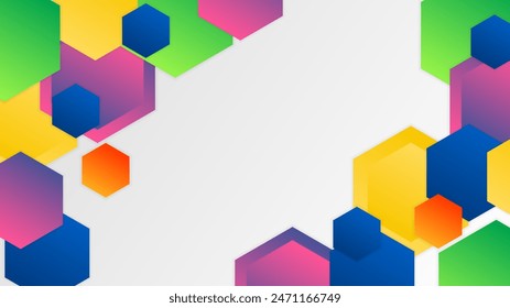 Colorful vector abstract gradient shapes abstract background