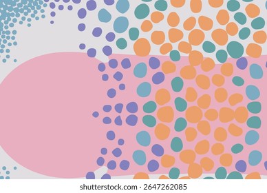 Colorful vector abstract simple pattern for your game or background. pastell bubbles, spots and dots wallpaper	