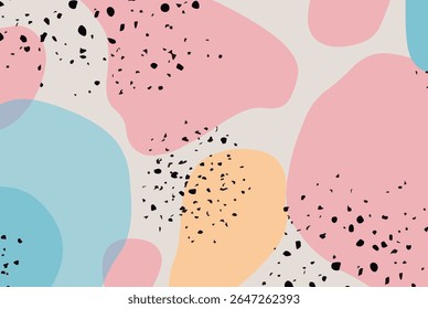 Colorful vector abstract simple pattern for your game or background. pastell bubbles, spots and dots wallpaper