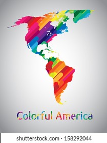 Colorful Vector America