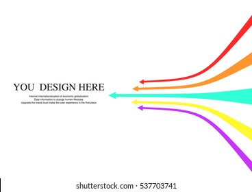colorful vector arrow