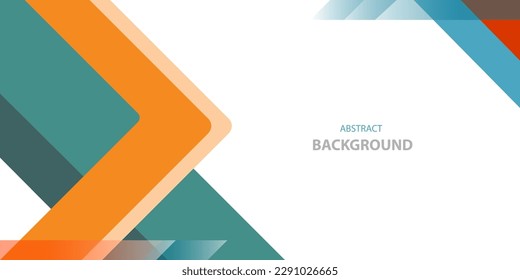 Colorful vector arrow modern background with white space for text and message. concept design