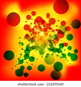 Colorful vector art background with dots  