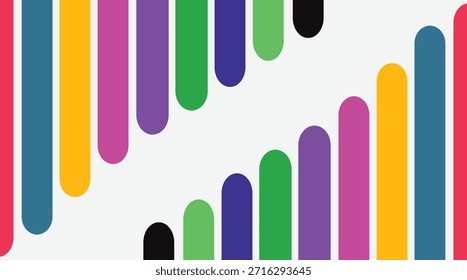 Colección de Arte vectorial colorida con un fondo abstracto del arco iris con los lápices de colores, salpicaduras de la pintura, e íconos del negocio para el Fondo de pantalla creativo de la oficina y el diseño del Anuncio