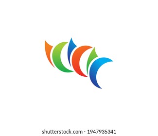 Concepto de diseño de logotipo de arte vectorial colorido