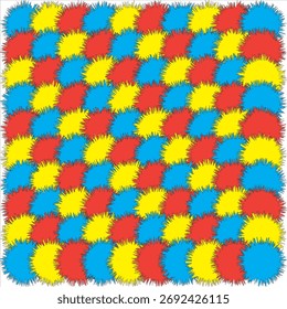 Colorful vector art zig zag pattern background.