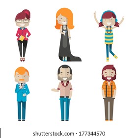 colorful vector avatars