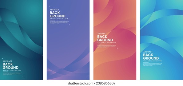Colorful vector background abstract fluid geometric gradient pattern