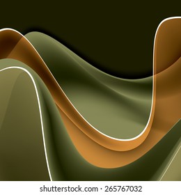 Colorful Vector Background. Abstract Wavy Illustration.